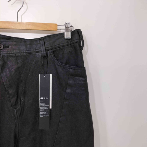 ユリウス JULIUS 25SS 10oz Coated Denim Curved Wide Pants マイラーカーブジーンズ メンズ JPN:1